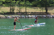 3 paddle sur le lac de Lauzet-Ubaye