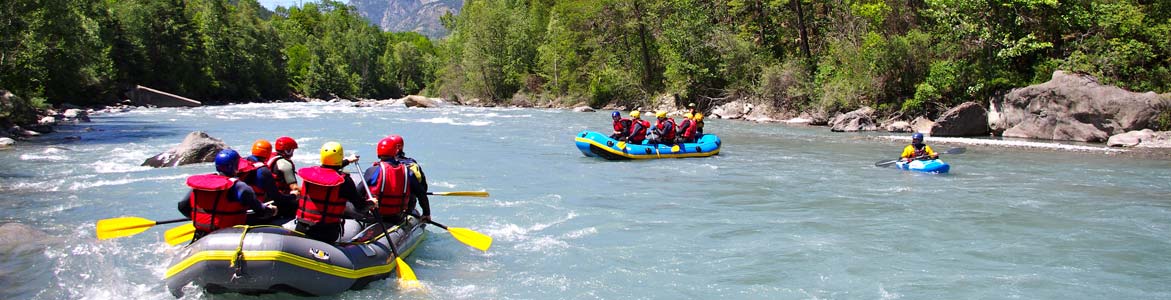 Very nice rafting descent on the Ubaye and magnificent landscapes